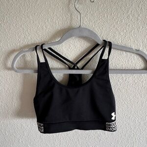Under Armour Black Strappy Sports Bra